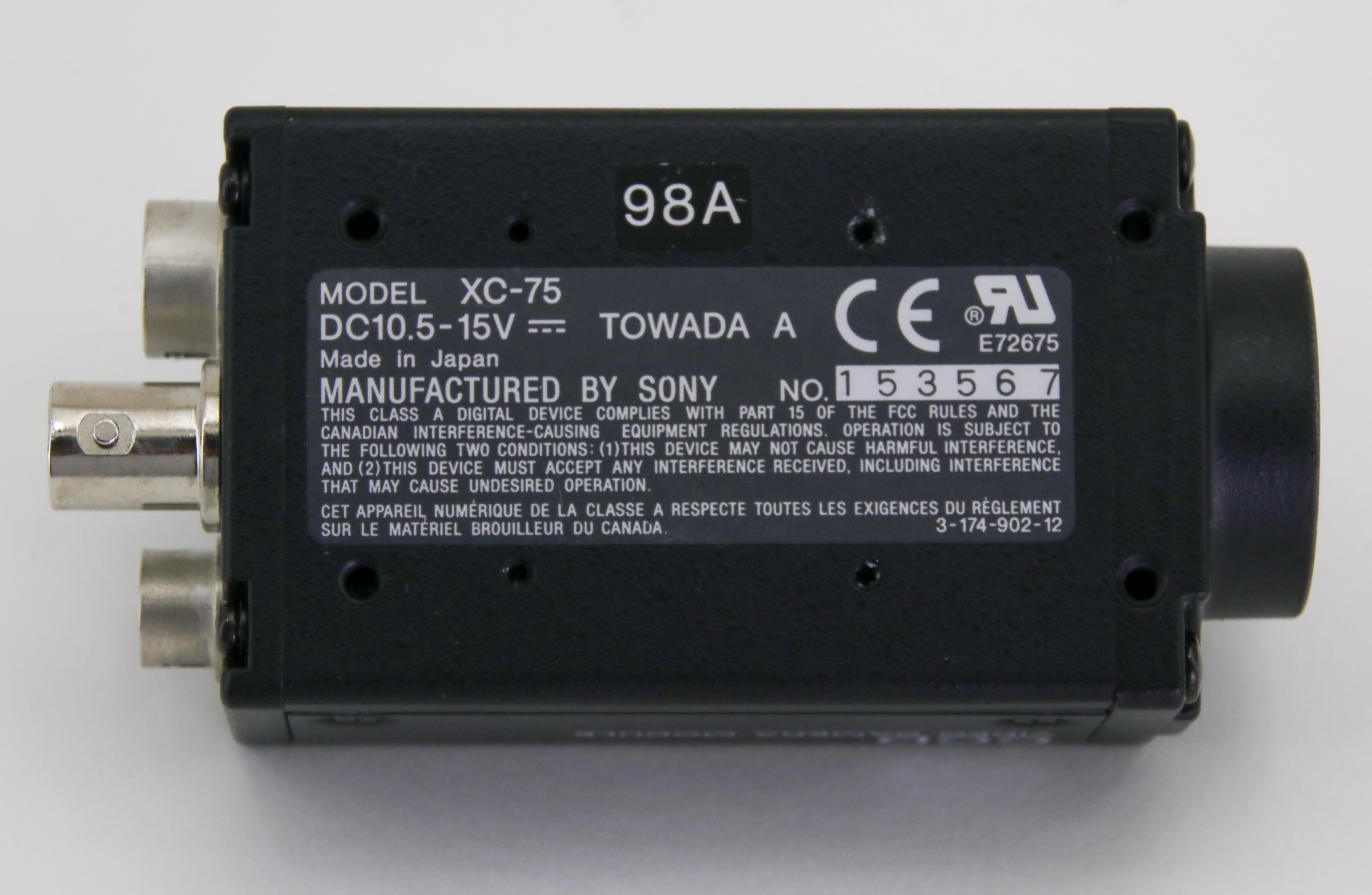 3666 SONY CCD VIDEO CAMERA MODULE XC-75 | eBay